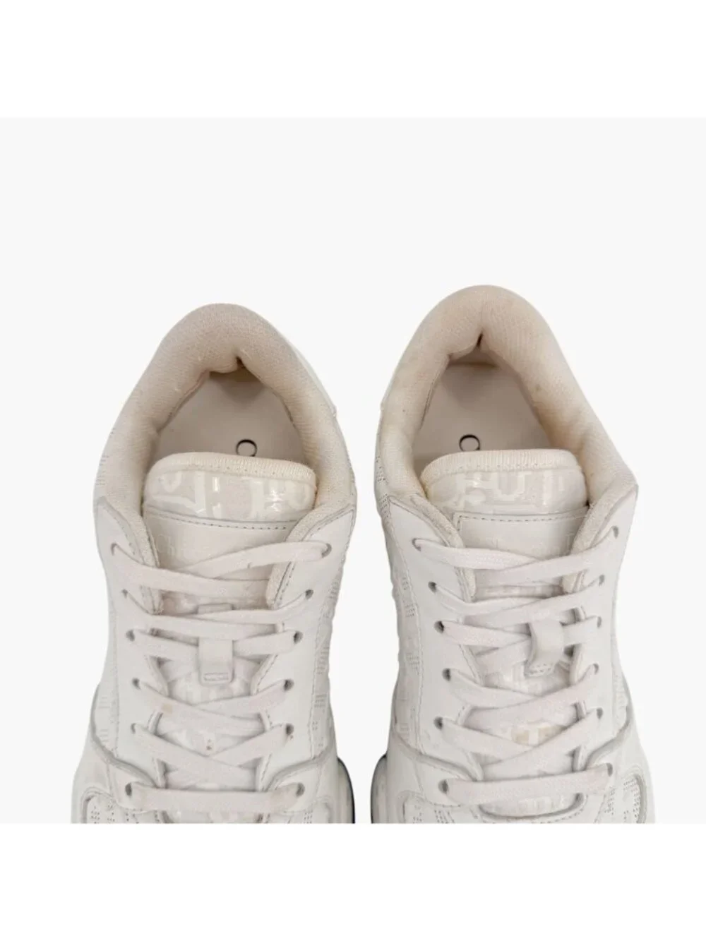 Christian Dior One Low Top Oblique Sneakers Size 36.5 US 6.5 White Leather Logo - Picture 4 of 14